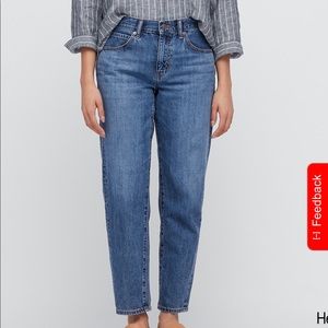 Womens Relaxed Tapered Ankle Jeans 